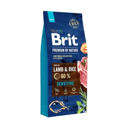 [8990301050] BRIT PREMIUM BY NATURE LAMB &amp; RICE SENSITIVE X 15 KG