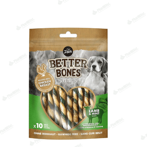 [8240304052] ZEUS BETTER BONES CORDERO Y MENTA &quot;CHICKEN WRAPPED&quot; 12.5 CMn